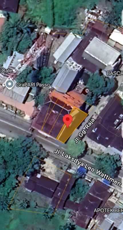 dijual ruko gudang kantor jl laksdya leo wattimena