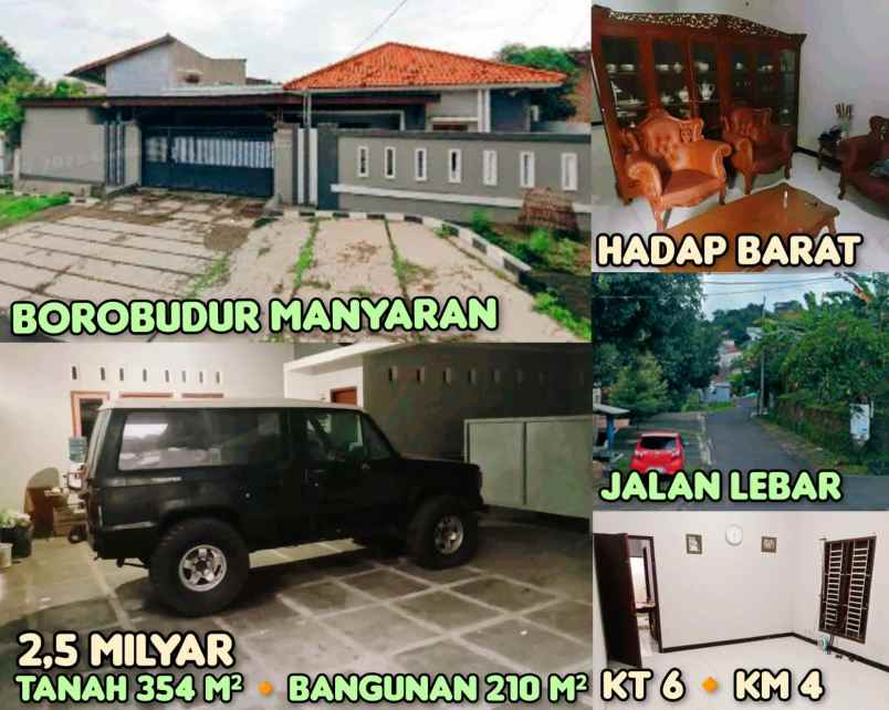 dijual rumah di borobudur manyaran semarang