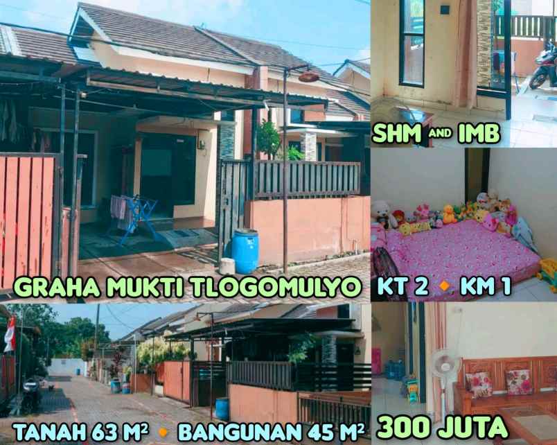 dijual rumah di graha mukti tlogomulyo semarang j