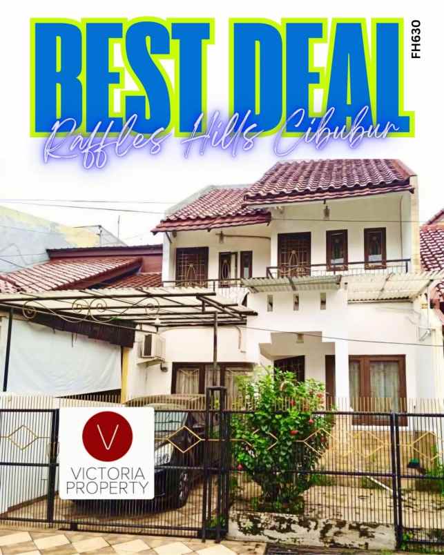 dijual rumah di raffles hills cibubur