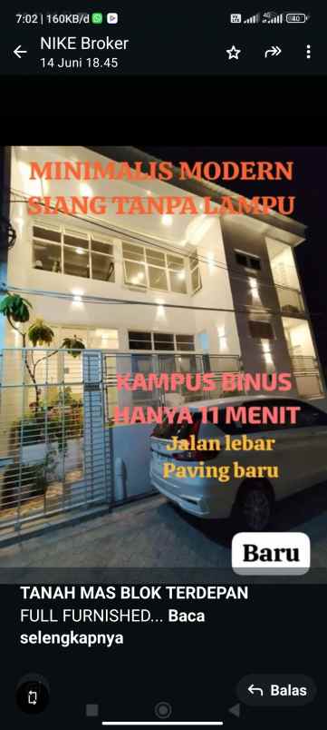 dijual rumah full furnished di tanah mas semarang