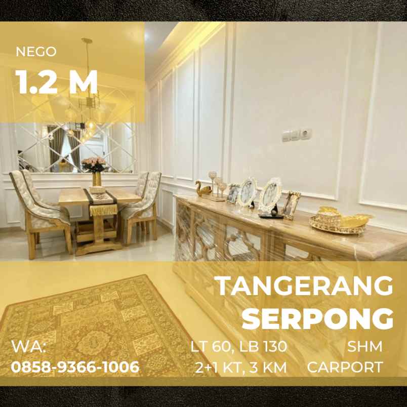 dijual rumah green garden serpong 3