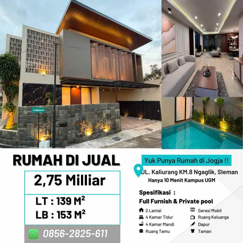 dijual rumah jakal km 8 ngaglik sleman