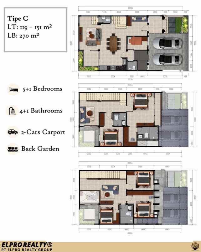 dijual rumah jl andara raya