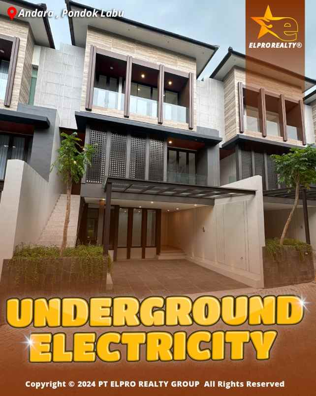 dijual rumah jl andara raya