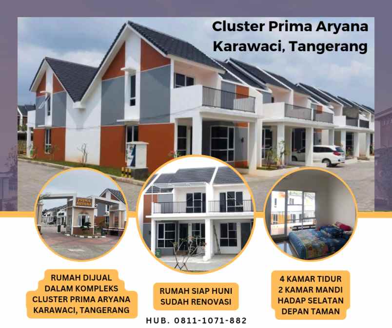 Rumah Karawaci Cluster Aryana Rumah Siap Huni Fasilitas Lengkap