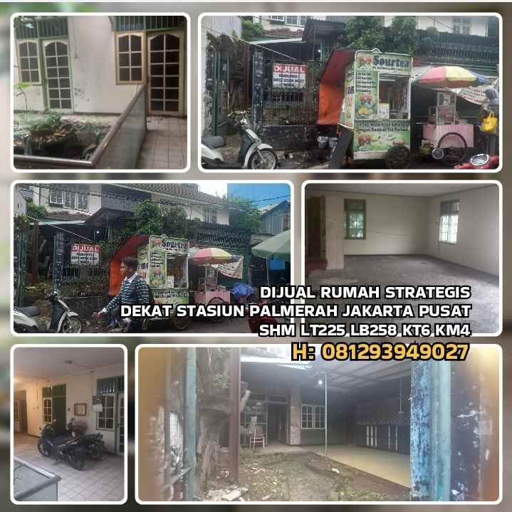 dijual rumah jl gelora tanah abang