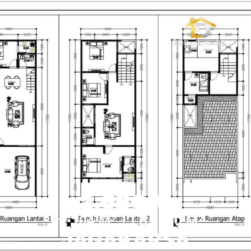 dijual rumah modern kontemporer di jagakarsa