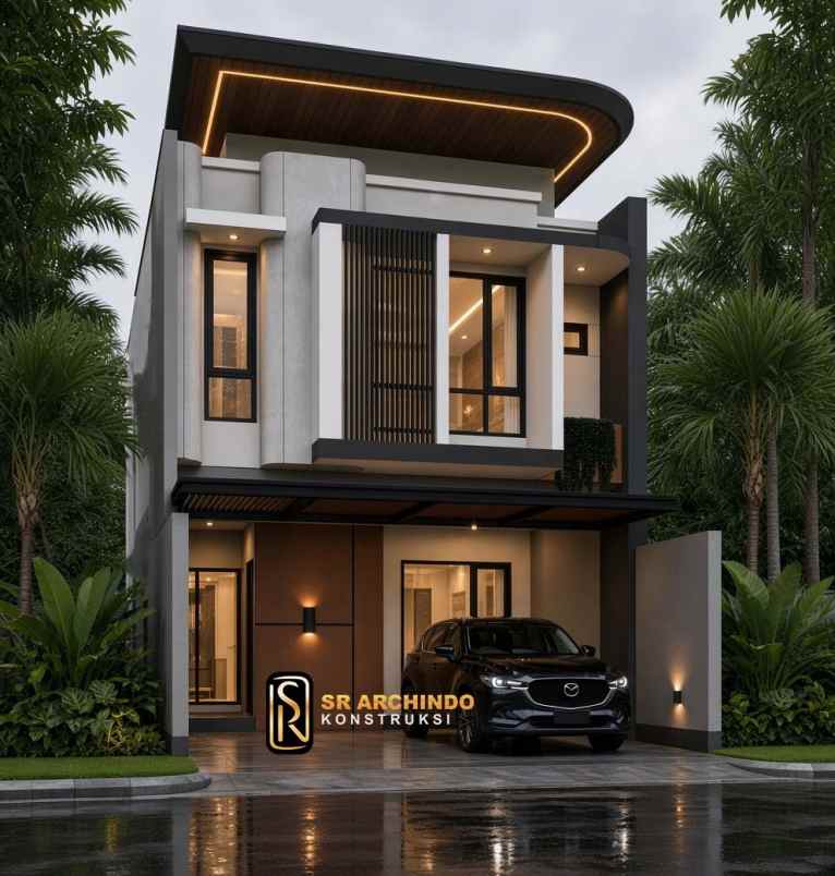 dijual rumah modern kontemporer di jagakarsa