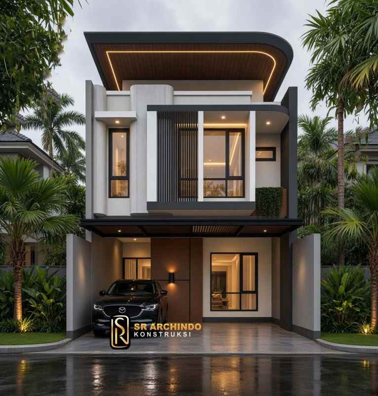 dijual rumah modern kontemporer di jagakarsa