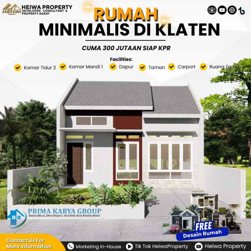dijual rumah nglinggi klaten selatan klaten