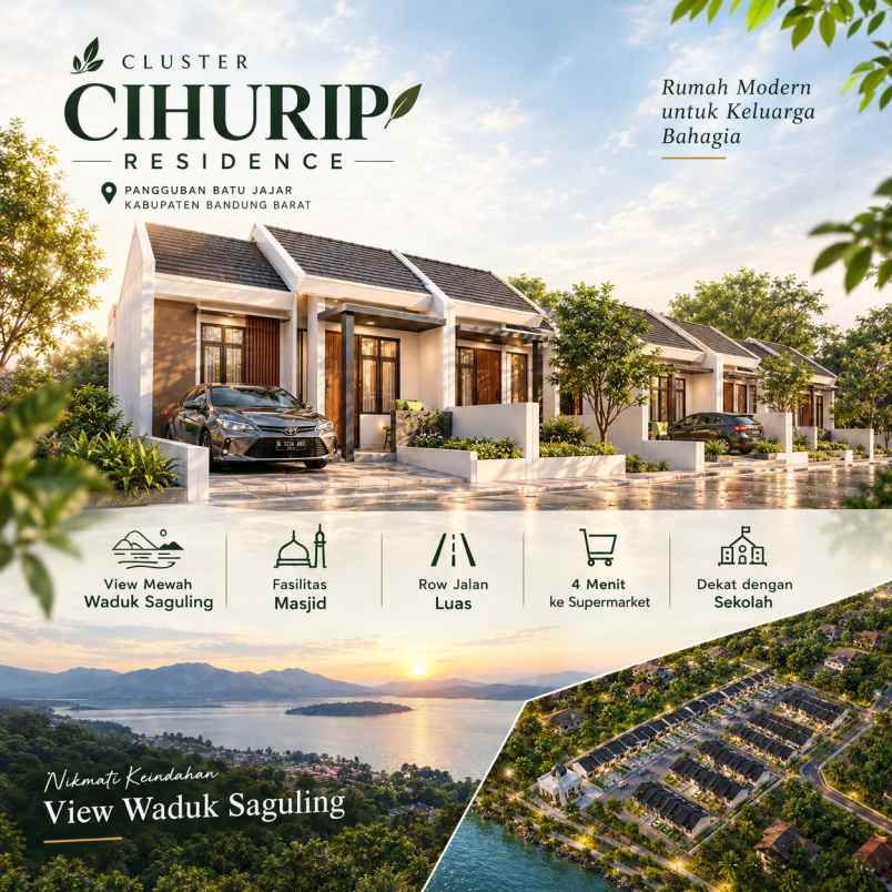 dijual rumah pangauban cluster cihurip