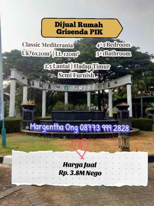 dijual rumah pantai indah kapuk jakarta