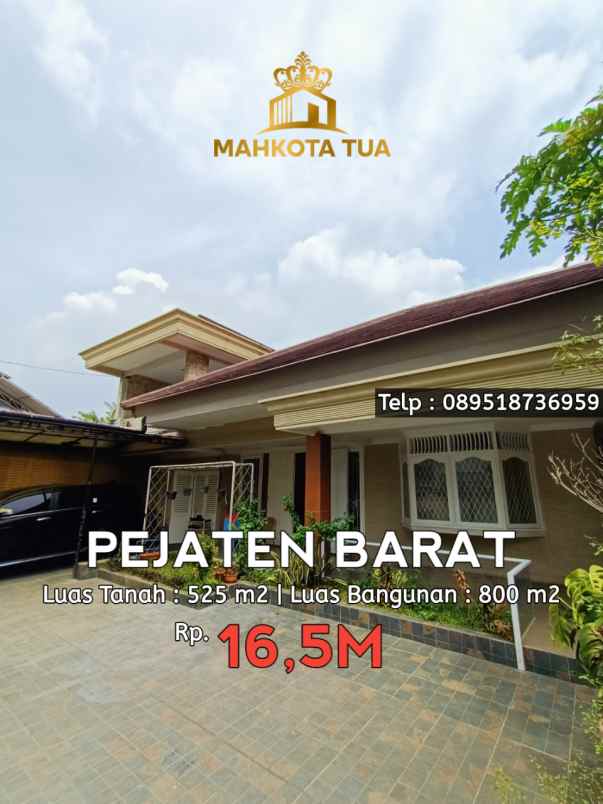 dijual rumah pejaten barat siaga