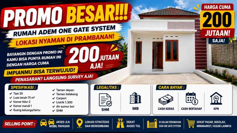 dijual rumah perumahan bendan