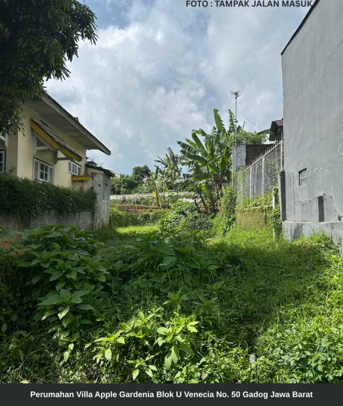 dijual rumah perumahan villa apple