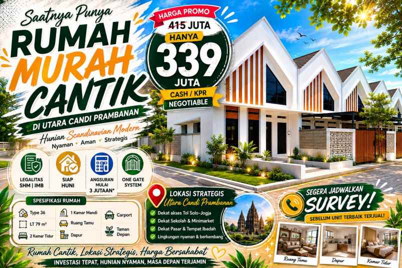 dijual rumah rumah kkr 1 prambanan