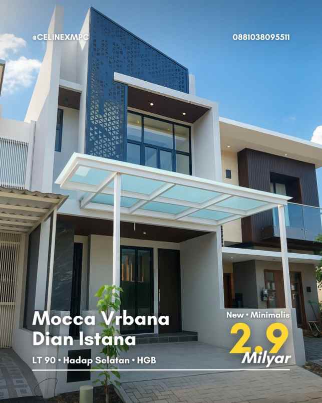 dijual rumah rumah mocca vrbana dian istana