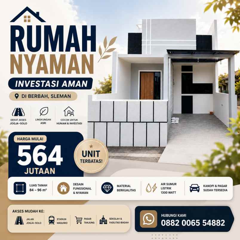 dijual rumah rumah virendra berbah sleman
