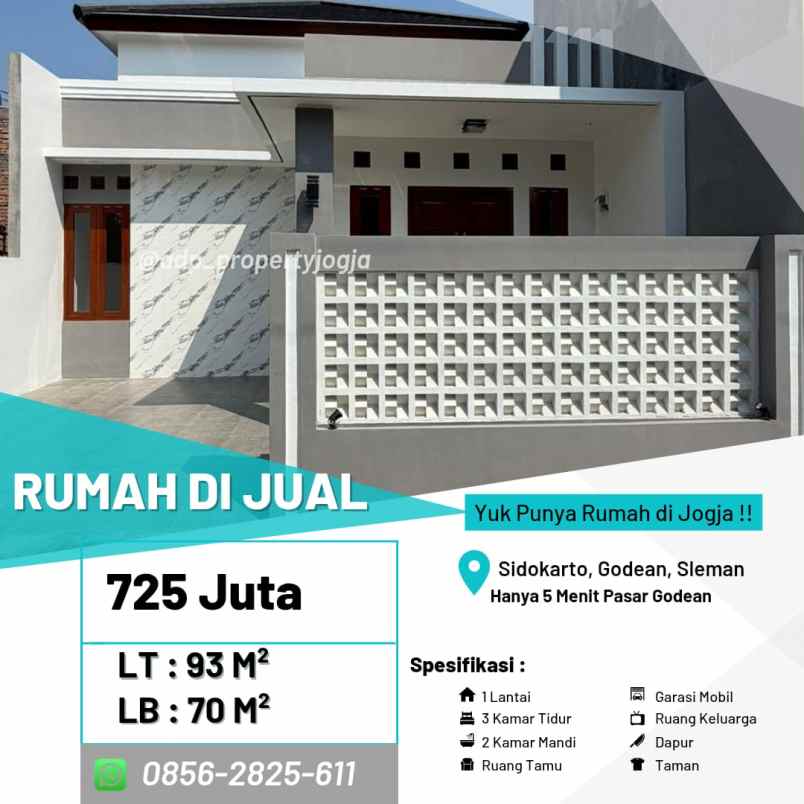 dijual rumah sidokarto godean sleman