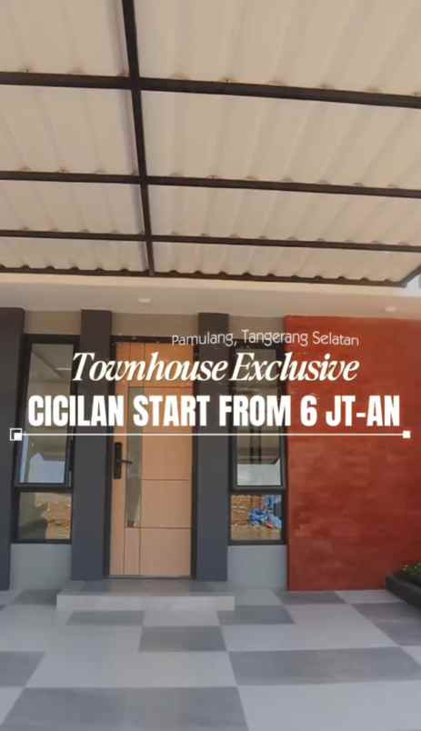 dijual rumah witana harja pamulang