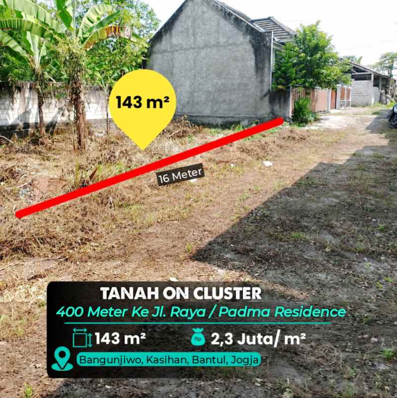 dijual tanah bangunjiwo
