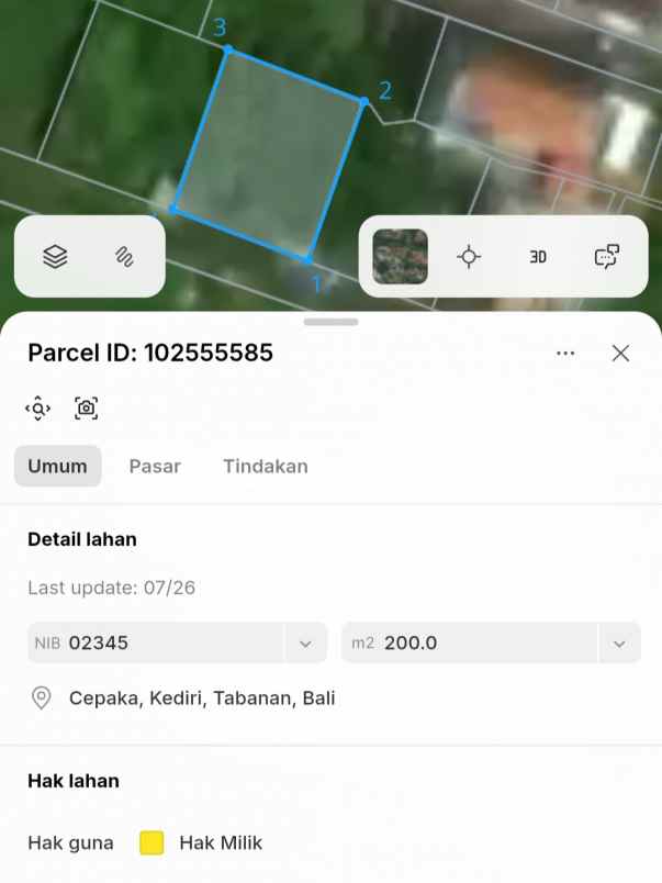 dijual tanah bantas asri selingsing