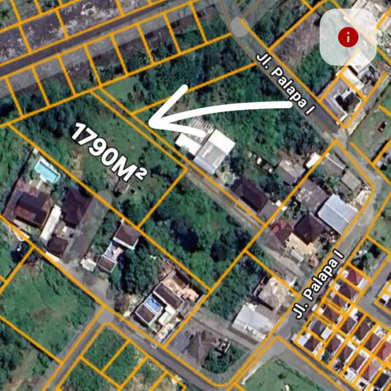 dijual tanah belakang stp kampial