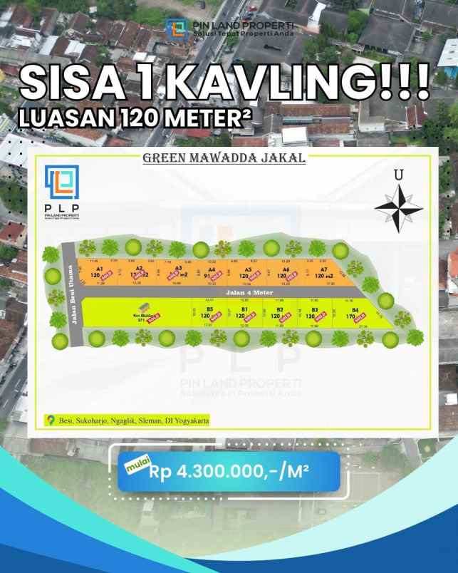 dijual tanah besi 100 meter timur spbu