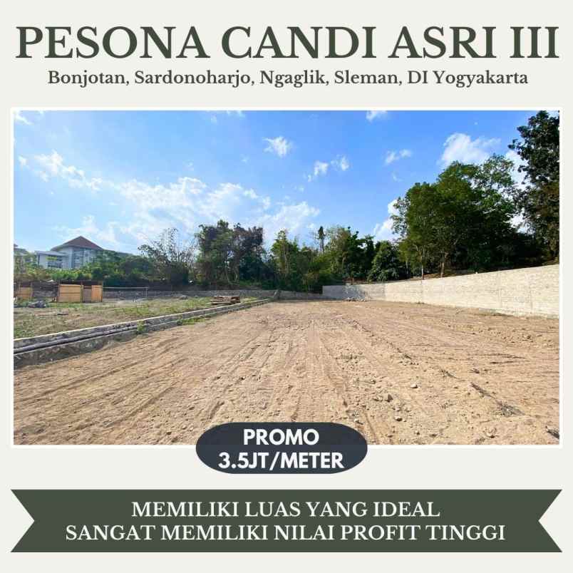 dijual tanah bonjotan sardonoharjo