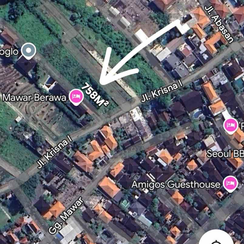 dijual tanah canggu permai