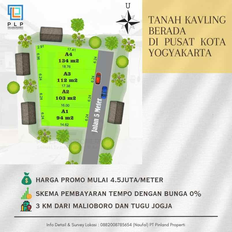 Tanah Kavling Harga Terjangkau Berada Di Pusat Kota Yogyakarta