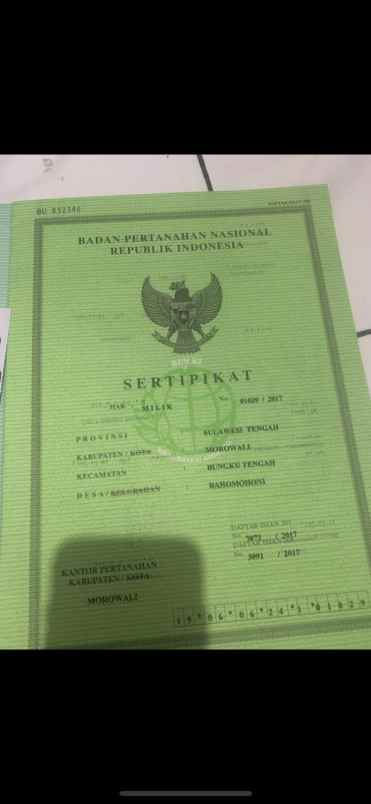 dijual tanah di desa bahomohoni jl blk seblah kanan