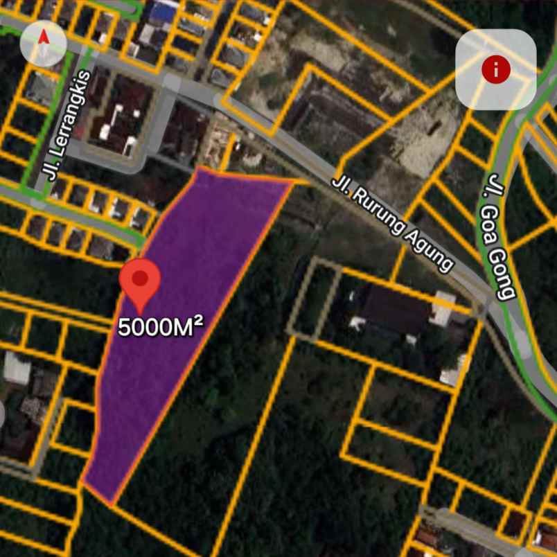 dijual tanah goa gong