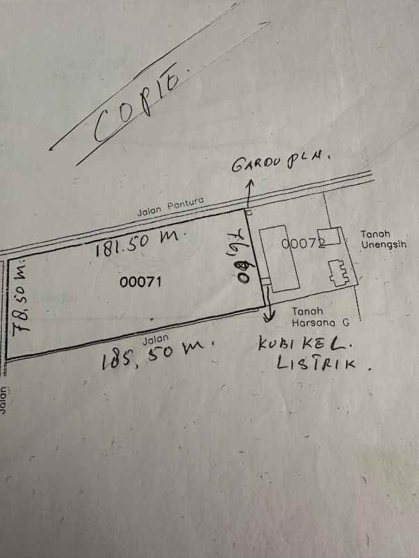 dijual tanah jalan pantura subang