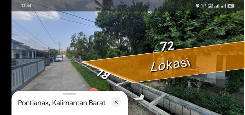 dijual tanah jalan petani suka mulia