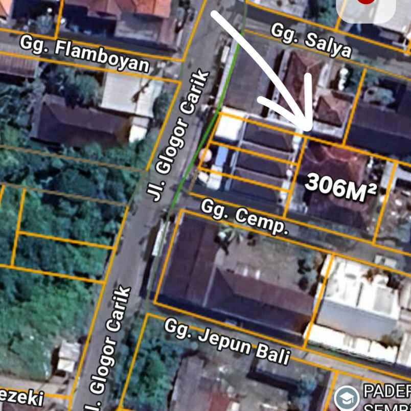 dijual tanah jl gelogor carik