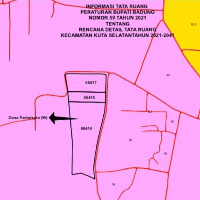 dijual tanah jl karuripan i pecatu