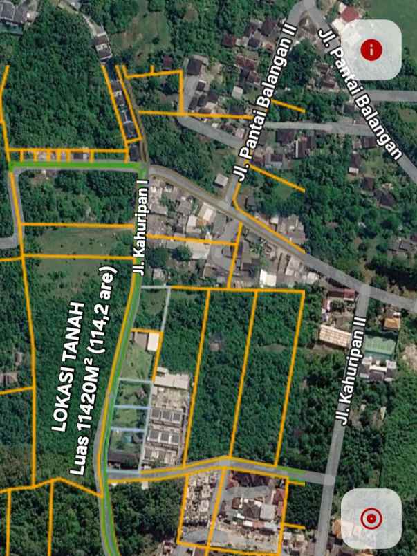 dijual tanah jl karuripan i pecatu