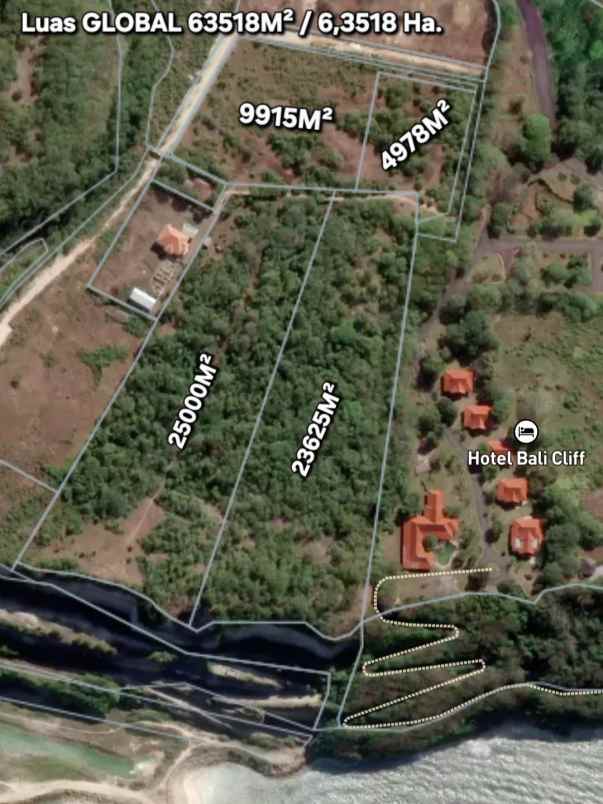 dijual tanah jl pura batu pageh
