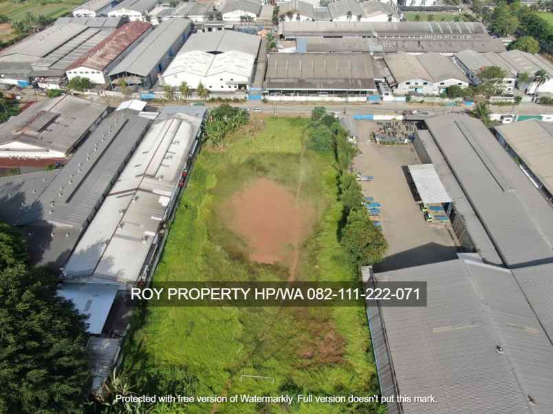 dijual tanah jl raya serang kawasan