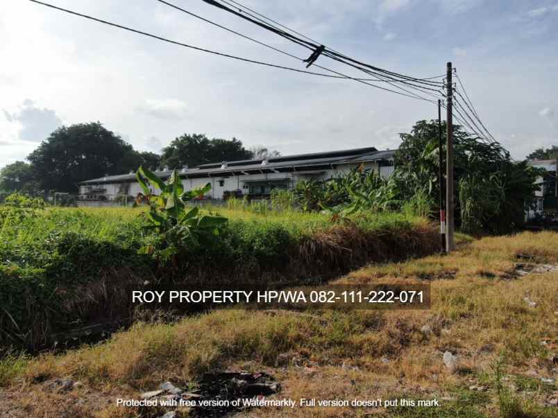 dijual tanah jl raya serang kawasan