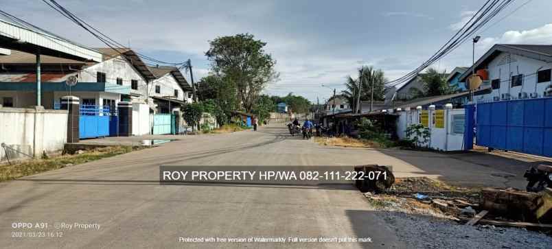 dijual tanah jl raya serang kawasan