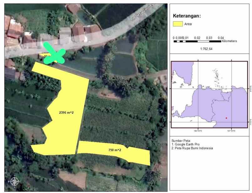 dijual tanah jl sindanglengo desa