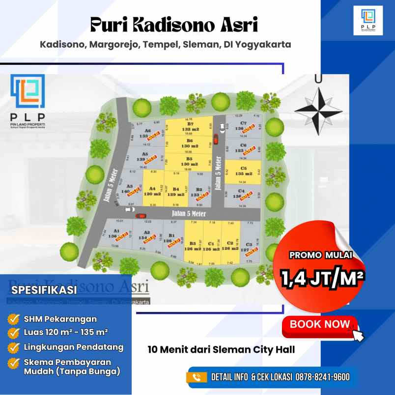 dijual tanah kadisono margorejo tempel