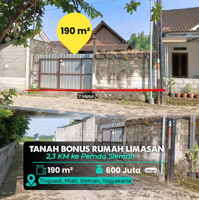 dijual tanah mlati