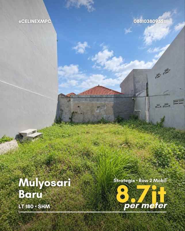 dijual tanah mulyosari baru