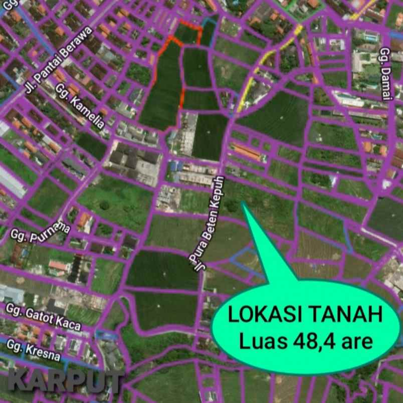 dijual tanah pura beten kepuh