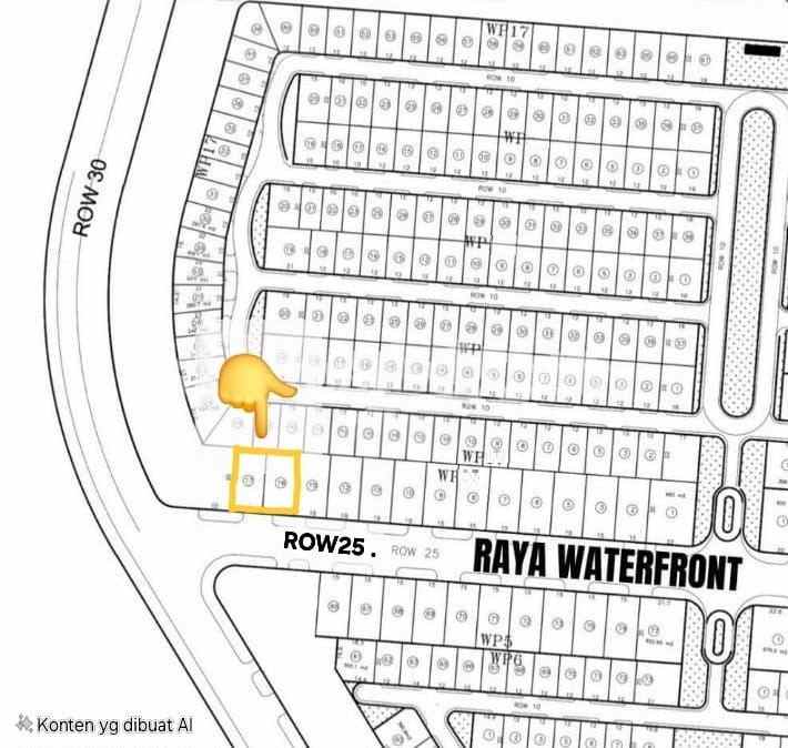 dijual tanah raya waterfront citraland