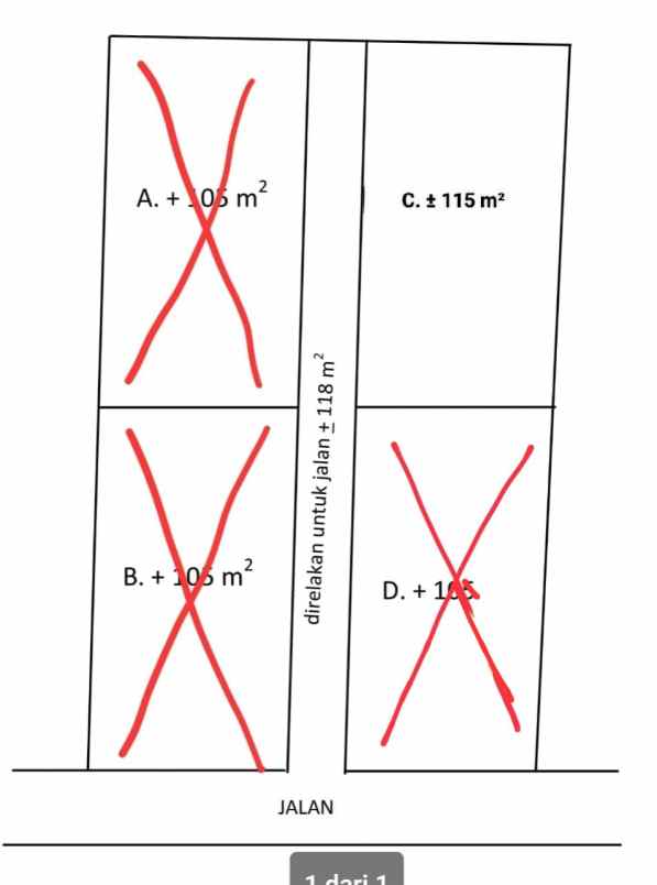 dijual tanah rsud prambanan